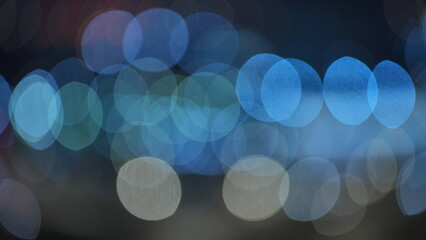 blurred background of night lights in the city