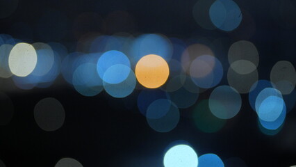blurred background of night lights in the city