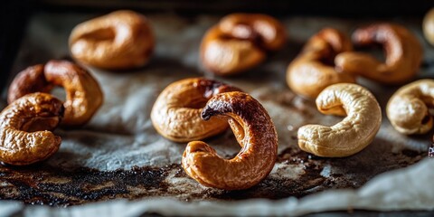 A collection of pretzels arranged on a flat surface, ideal for snacking or serving at parties
