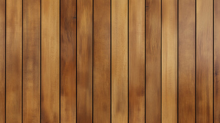 Obraz premium Smooth Teak Wood Plank Pattern Featuring Golden-Brown Tones, Straight Grains, and a Slightly Oiled Finish, Ideal for Tropical and Luxurious Design Aesthetics