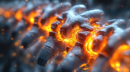 A close-up shot of a bunch of flames engulfing dry brush, great for representing intense heat or fiery passion
