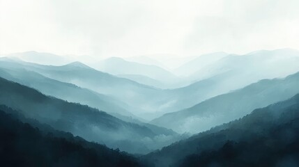 Naklejka premium Dreamy Abstract Landscape with Soft Light Gradients
