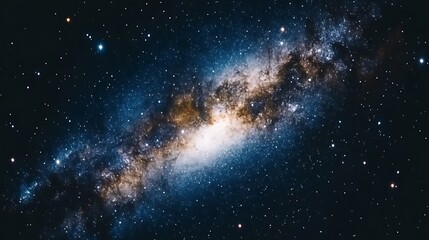 Obraz premium Celestial Galaxy Swirling Stars Cosmic Dust