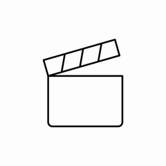 film clapper icon sign vector