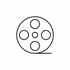 film roll icon sign vector