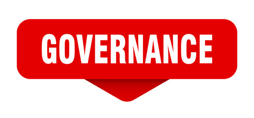 governance sticker. governance sign on transparent background
