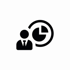 pie chart professional presentation icon sign vector