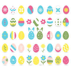 Easter eggs with patterns