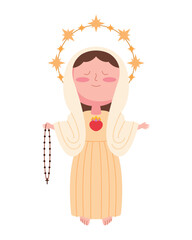 Praying virgin icon