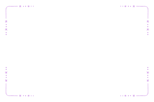 Purple frame with Asterisks classic gentle decor business card