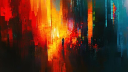 Vibrant Cityscape Alive with Festival Energy