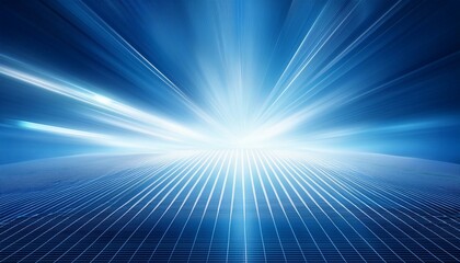 Fototapeta premium abstract blue and white background with soft gradients grid patterns and glowing light effects creating a futuristic and serene visual composition
