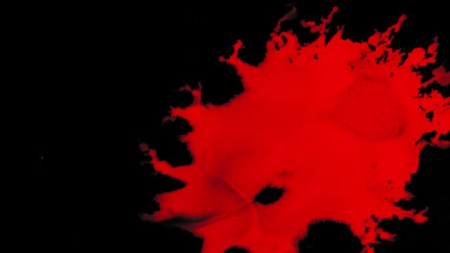 Blood Splatter on the Wall on a black png Background.