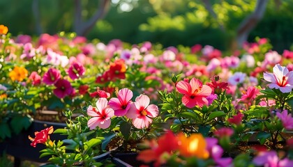 Vibrant flower blooming event botanical garden nature photography sunny day close-up beauty of flora