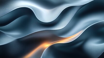 Wavy metallic abstract.