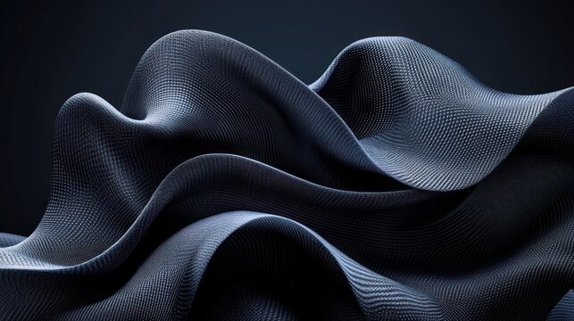 Wavy dark surface.