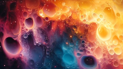 Calming representation of glowing unknown regions