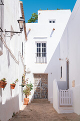 close-up of a street in Vejer de la Frontera - Cádiz ( Spain )