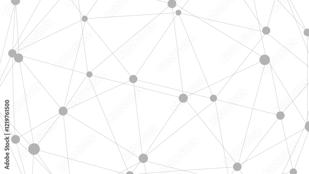 Poster Technology abstract background. Dots connected by lines. Minimalist mesh backdrop. Abstract polygonal shape.