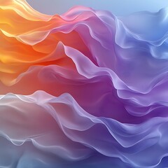 Obraz premium Abstract Background with Soft Waves of Pastel Colors Creating a Calm and Serene Visual Atmosphere for Elegant and Minimalist Design Concepts