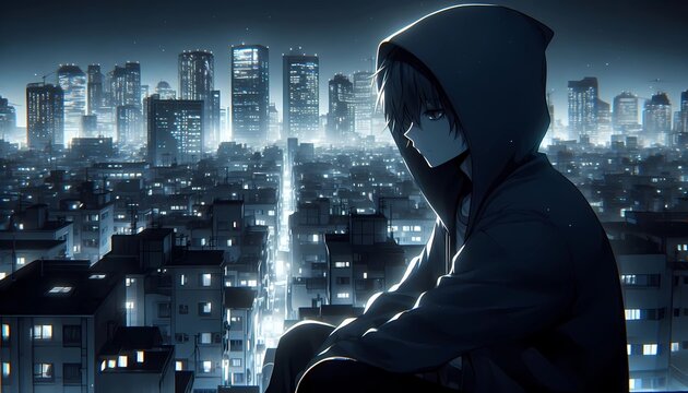 Lonely anime guy thinks his life is meaningless