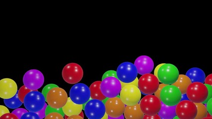 Ball Pit Balls 3D Animation Transition
