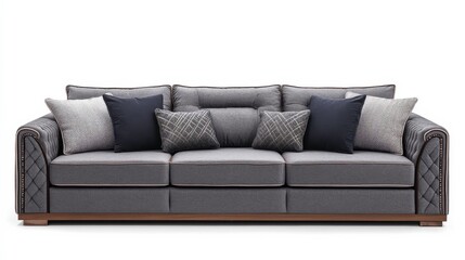 Modern Sofa Arranged for Relaxation in Bright Room