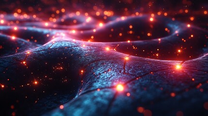 Dynamic view of glowing molecular networks