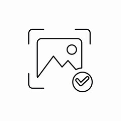 image lens scan icon sign vector