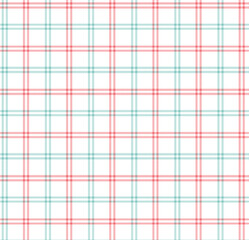 Simple red and blue grid pattern with white background for paper design
