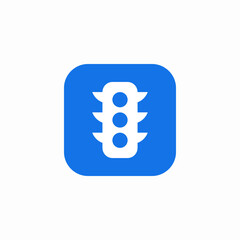 traffic lights icon sign vector