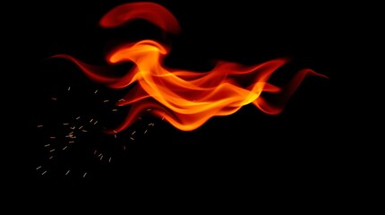 Fire Effect Suitable for Photoshop Screen mode SET_1