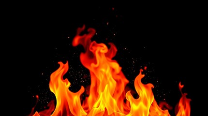 Obraz premium Fire Effect Suitable for Photoshop Screen mode SET_1