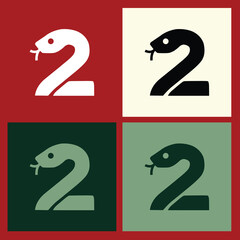 Modern Wooden Snake Outline Logo for Chinese New Year, Combining the Symbolism of the Snake Zodiac with Minimalist Design for Contemporary Holiday Branding