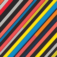 Dynamic colorful abstract lines digital art visual representation modern design aesthetic appeal