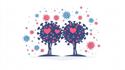 Social Distancing COVID-19 Prevention Concept Image