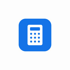 calculator device icon sign vector