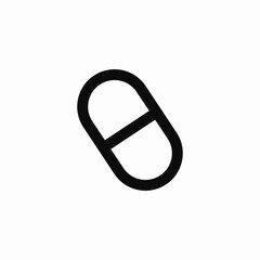 capsule medicine icon sign vector