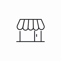 small local shop icon sign vector
