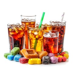 Aspartame Hazard Different Soda Drinks and Candies