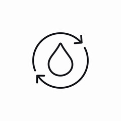 water cycle icon sign vector