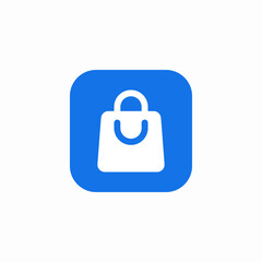 shopping paper bag icon sign vector