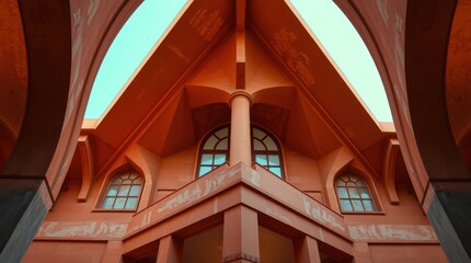 Close-up of a gargoyle perched on a gothic tower.
