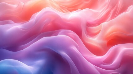 Obraz premium Soft Pastel Blue Gradient Background with Fluid Waves and Gentle Cloud Texture for Calm Atmosphere
