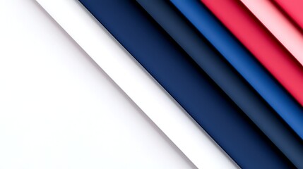 Fototapeta premium Colorful Fabric Swatches Arranged in a Diagonal Pattern