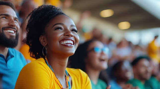 Excitement fills the air as fans cheer for their team in vibrant stadium