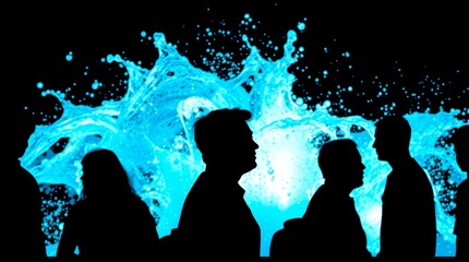 Water Effect Suitable for Photoshop Screen mode SET_1