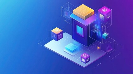Vibrant App Development with Colorful Sketchpad Concept