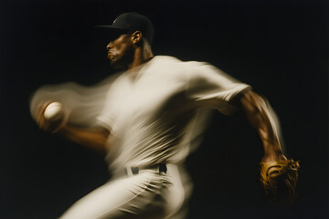 A pitcher mid-windup, his body coiled like a spring as the ball begins its motion forward.


