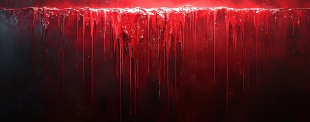 Dripping Red Halloween Font Letters M N O P Blood Text Effect Creepy Surrealism Design